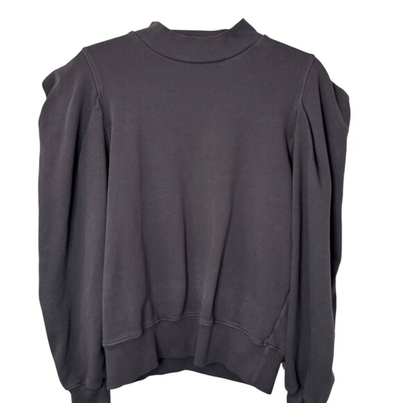 Agolde dark grey ruched shoulder oversized sweater size XS - Picture 3 of 5